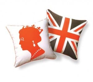 Olympic British inspired decor pillows